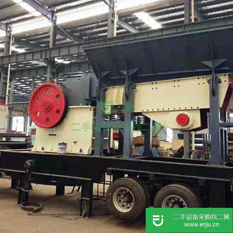 河南出售二手CD-80輪胎式移動破碎機