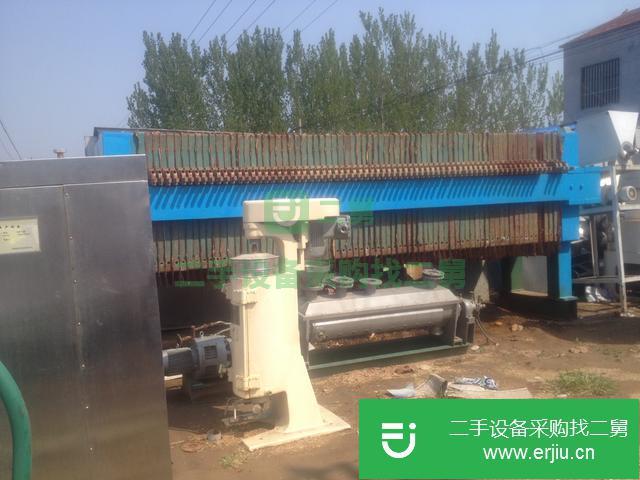 山東出售二手200平方廂式壓濾機(jī)