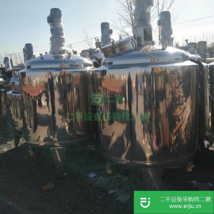 山東出售二手不銹鋼攪拌儲罐