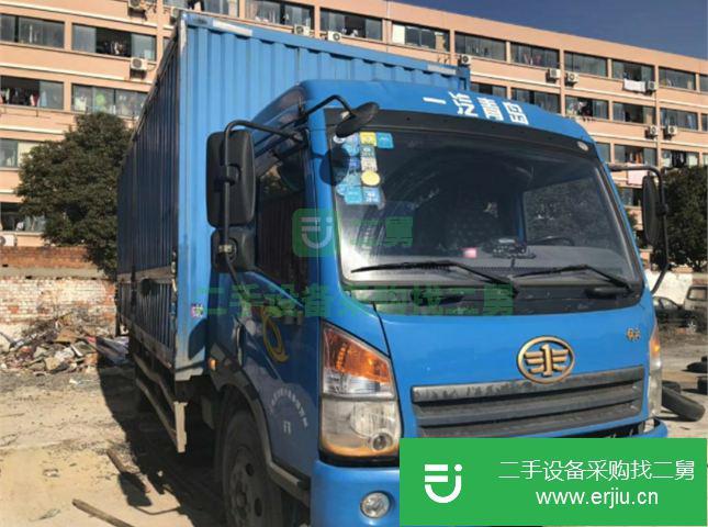 上海出售二手一汽解放箱式貨車
