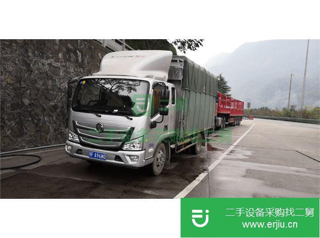湖北出售二手福田排半廂式貨車