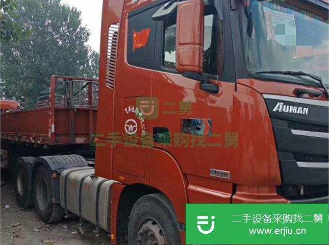 山東出售二手福田歐曼低平板半掛車