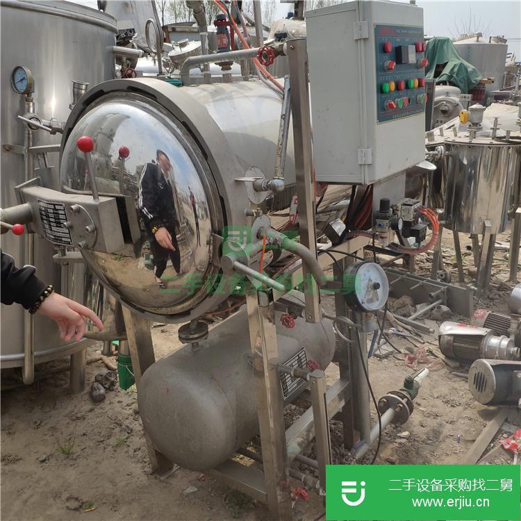 山東出售二手4立方不銹鋼噴淋式殺菌鍋