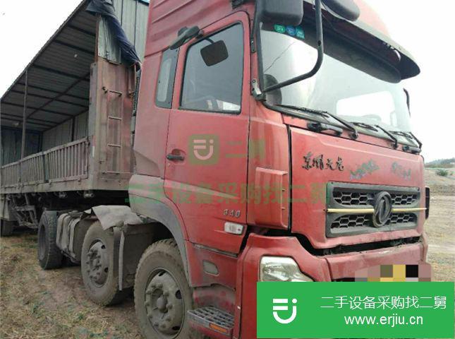 河北出售二手東風天龍倉欄半掛車