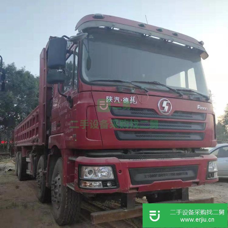 山東出售二手德龍自卸后翻貨車