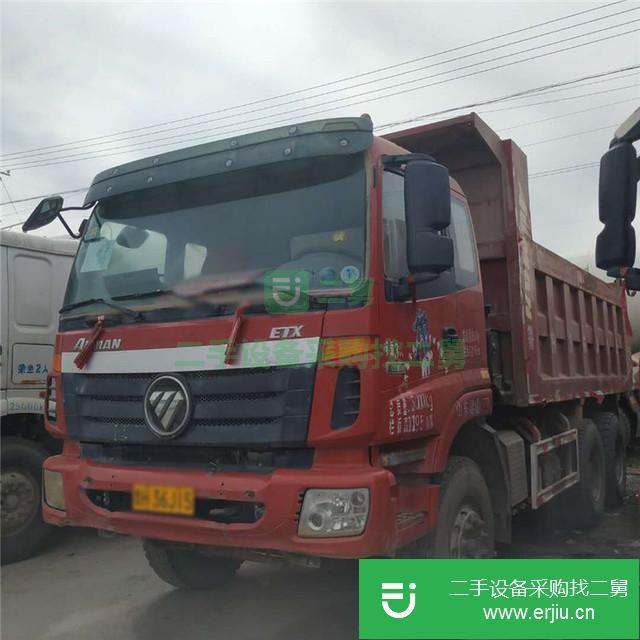 山東出售二手德龍自卸后翻貨車