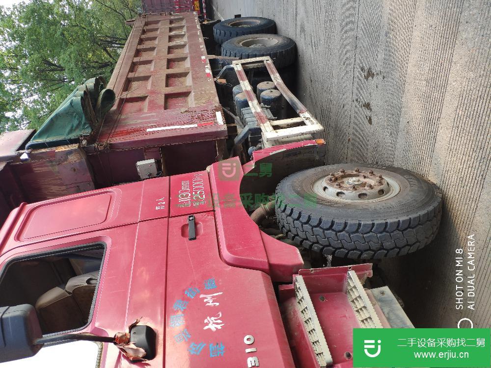 浙江出售二手國三德龍F3000后八輪自卸車