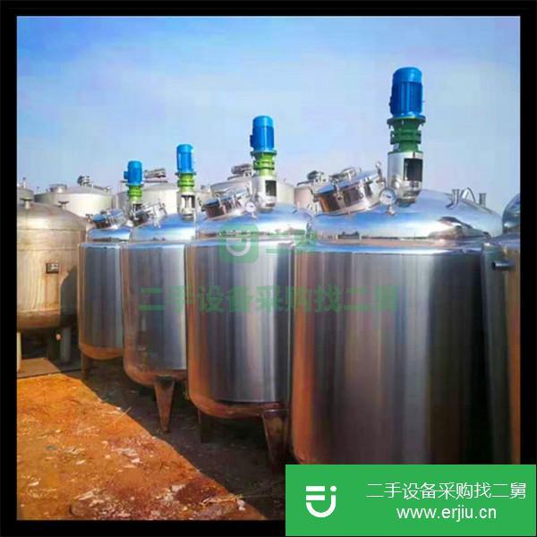 山東出售二手3000升不銹鋼電加熱反應釜