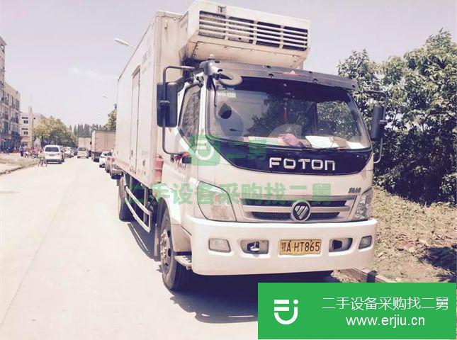 湖北出售二手福田中型廂式冷藏貨車