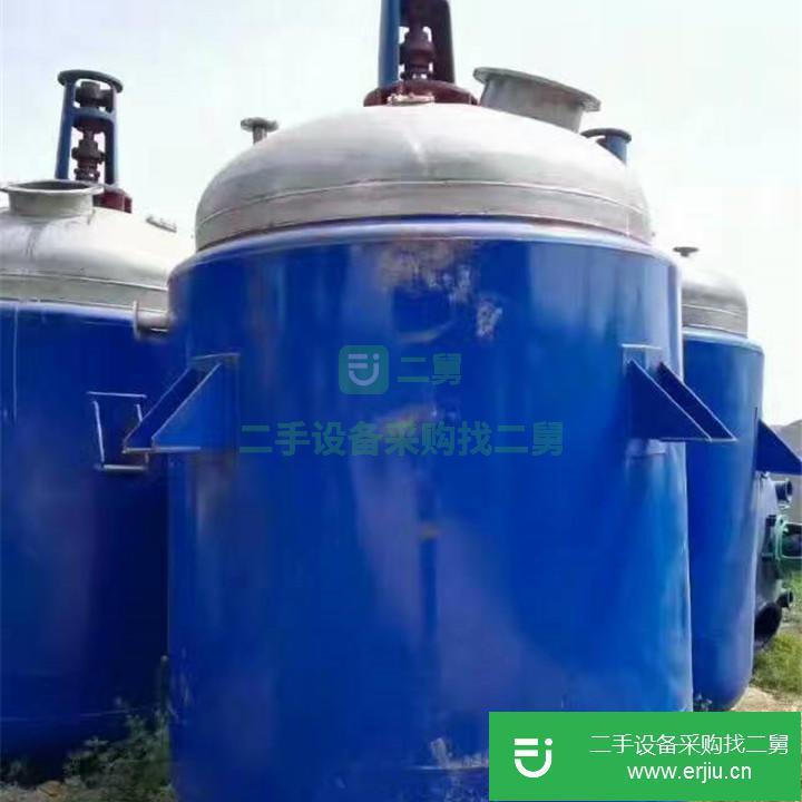 山東出售二手2噸電加熱陶瓷反應釜