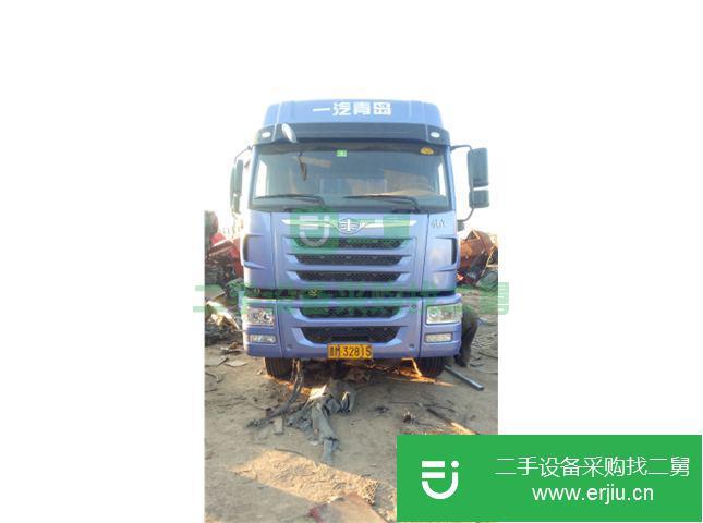 河北出售二手一汽解放前四后八倉(cāng)柵載貨車