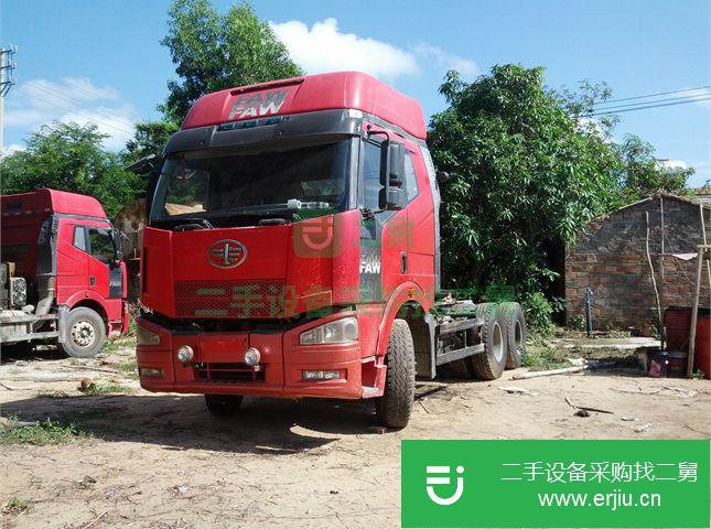 海南出售二手一汽解放J6前二后八牽引車