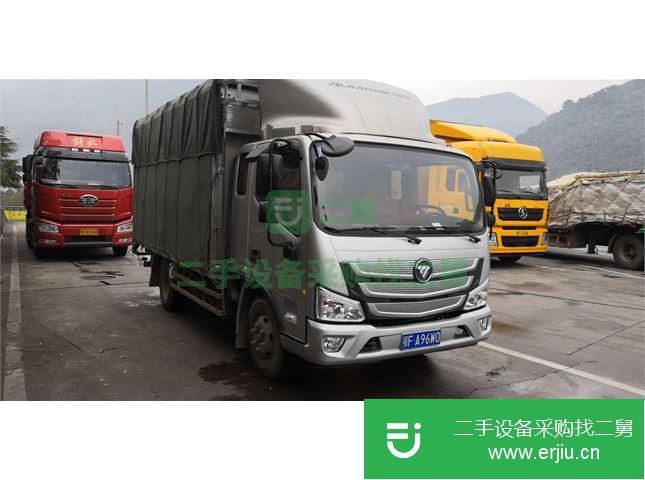 湖北出售二手福田排半廂式貨車