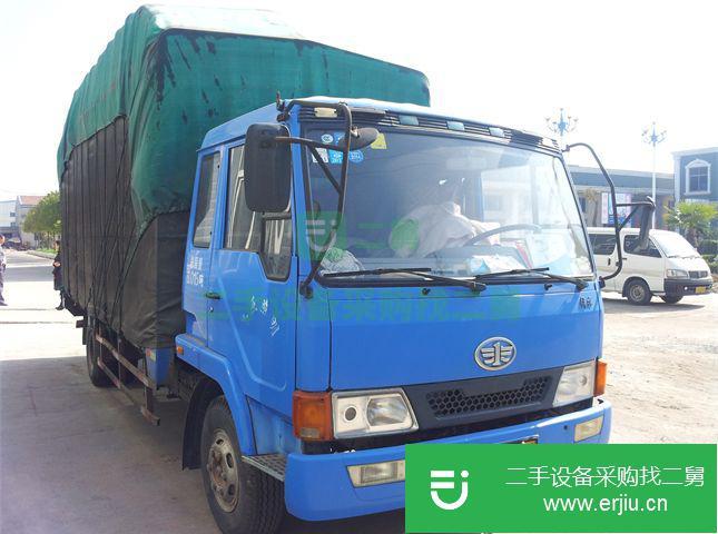 江蘇出售二手青島解放中卡前二后四倉柵載貨車