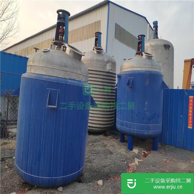 山東出售二手5000L搪瓷反應釜