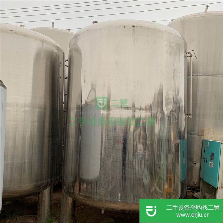 山東出售二手大型食品物料不銹鋼儲(chǔ)罐