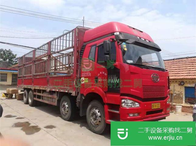 山東出售二手一汽解放J6P前四后八倉欄載貨車