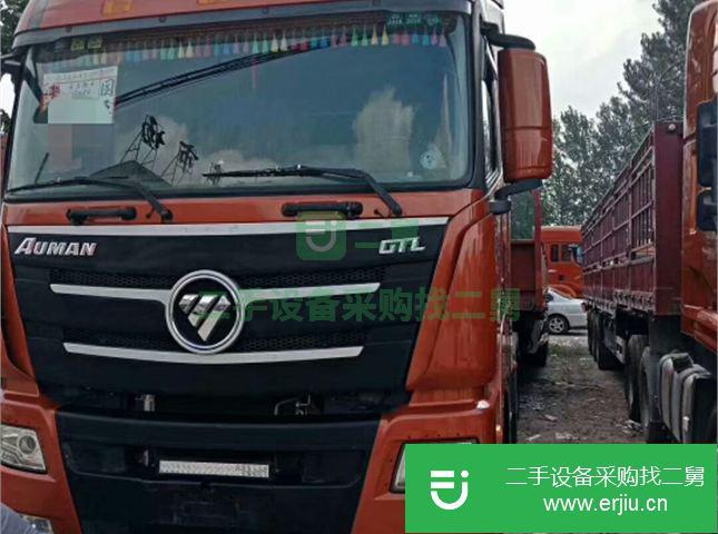 山東出售二手福田歐曼低平板半掛車