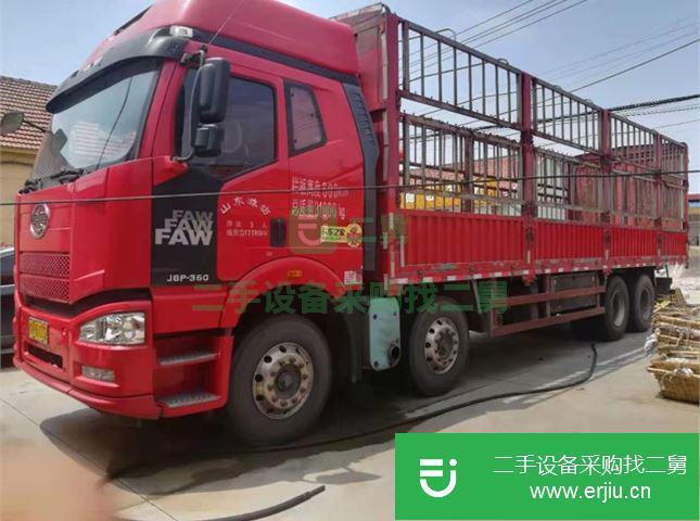 山東出售二手一汽解放J6P前四后八倉欄載貨車
