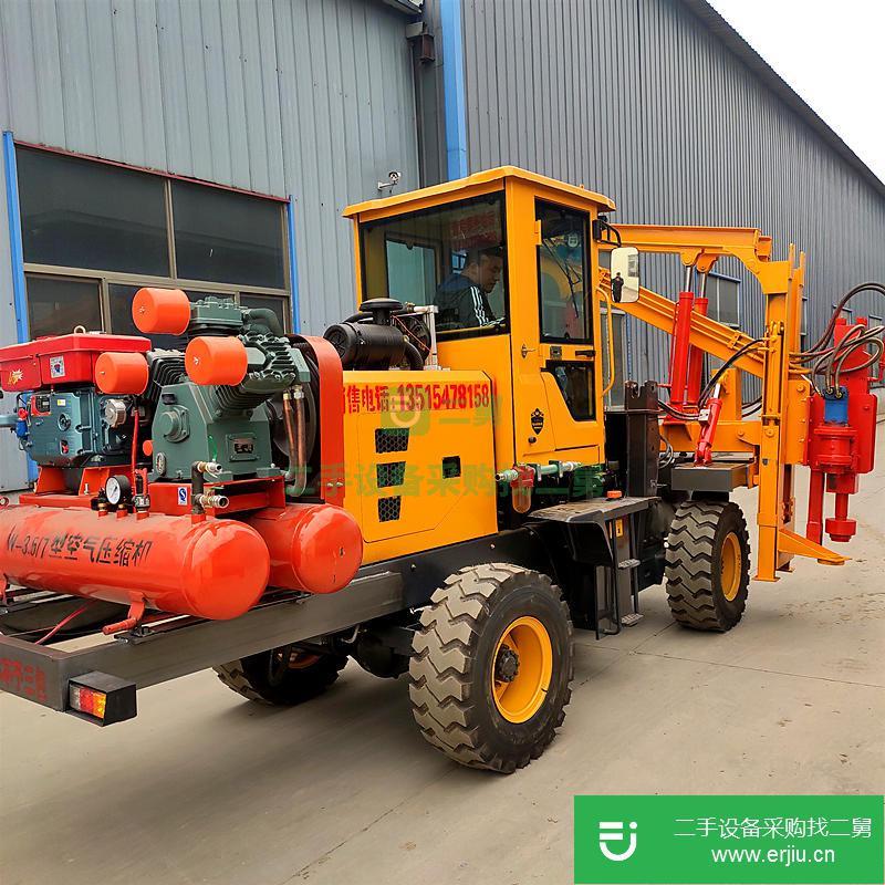 山東出售二手公路護(hù)欄鉆孔機(jī)