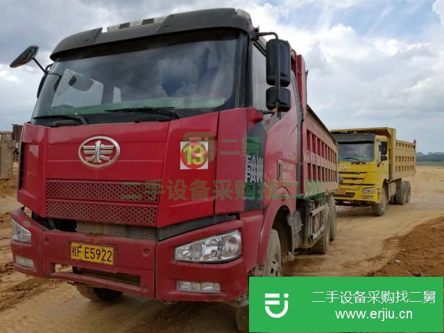 廣西出售二手一汽解放J6P后八輪自卸車