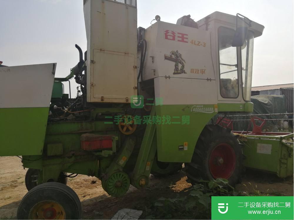 河北出售二手谷王4LZ-3小麥收割機