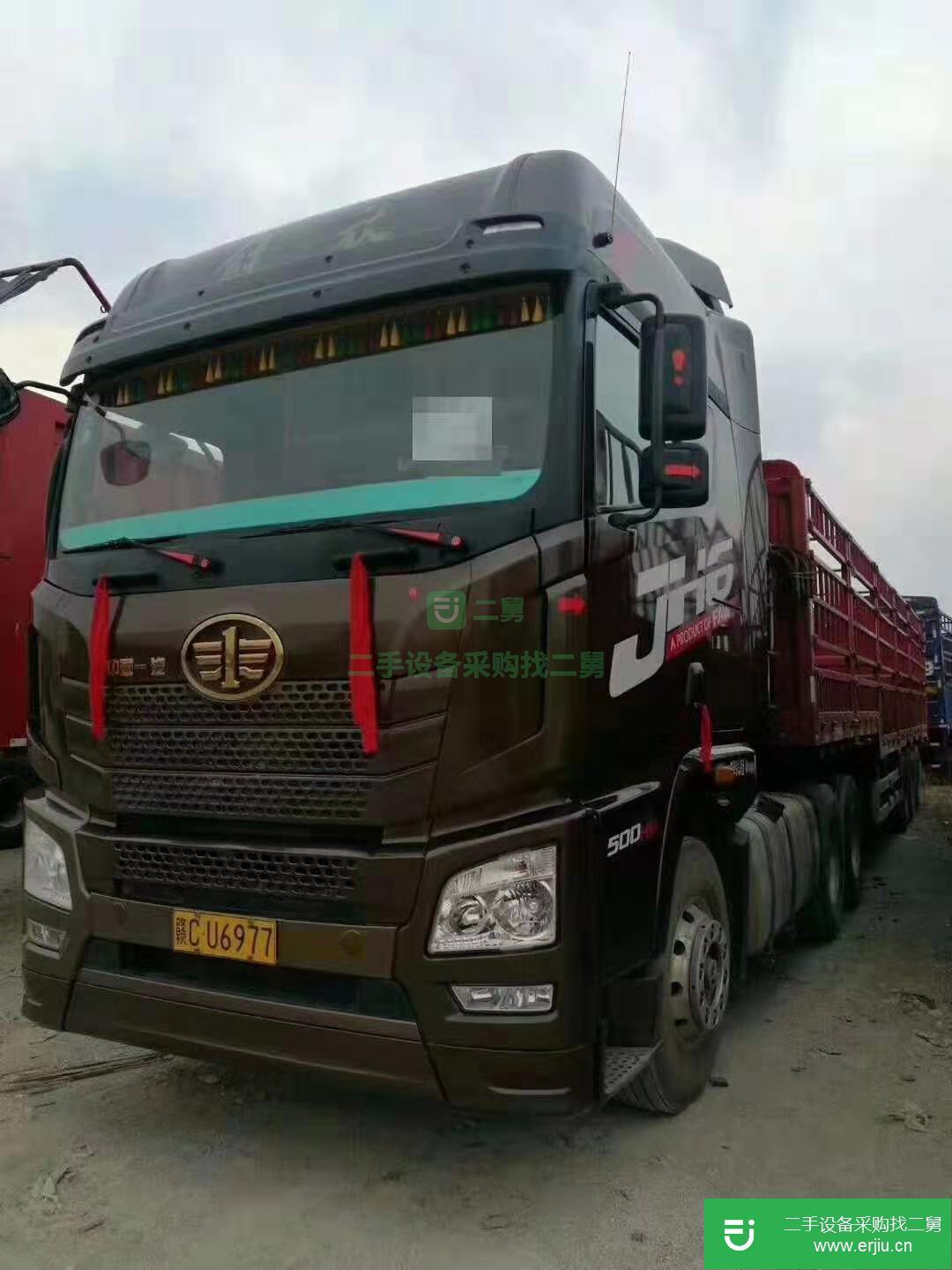 河南出售二手青島解放高欄載貨車