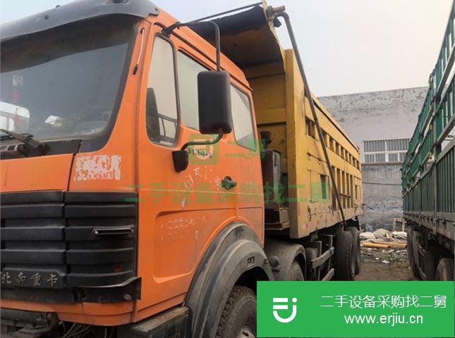 山東出售二手北奔重汽前四后八自卸車