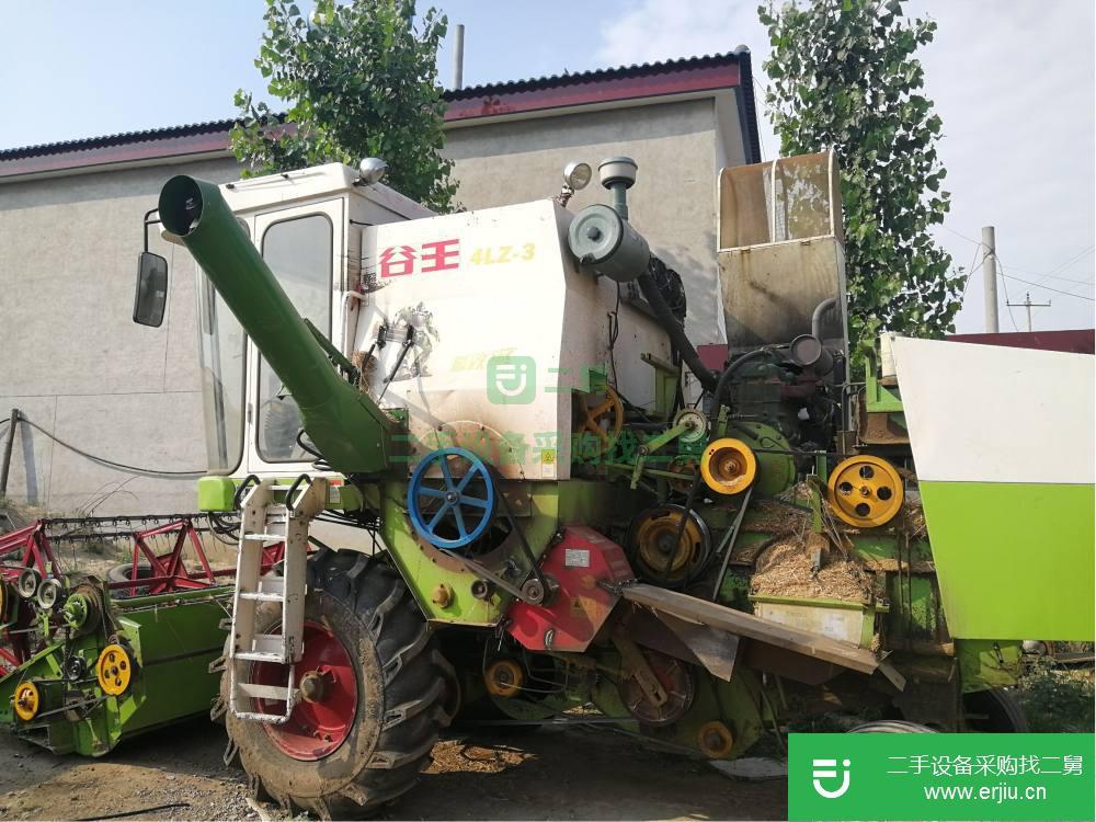 河北出售二手谷王4LZ-3小麥收割機