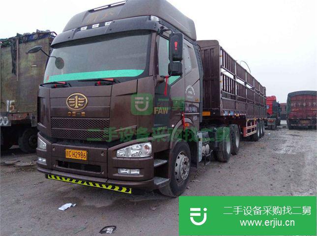 遼寧出售二手一汽解放倉柵載貨車