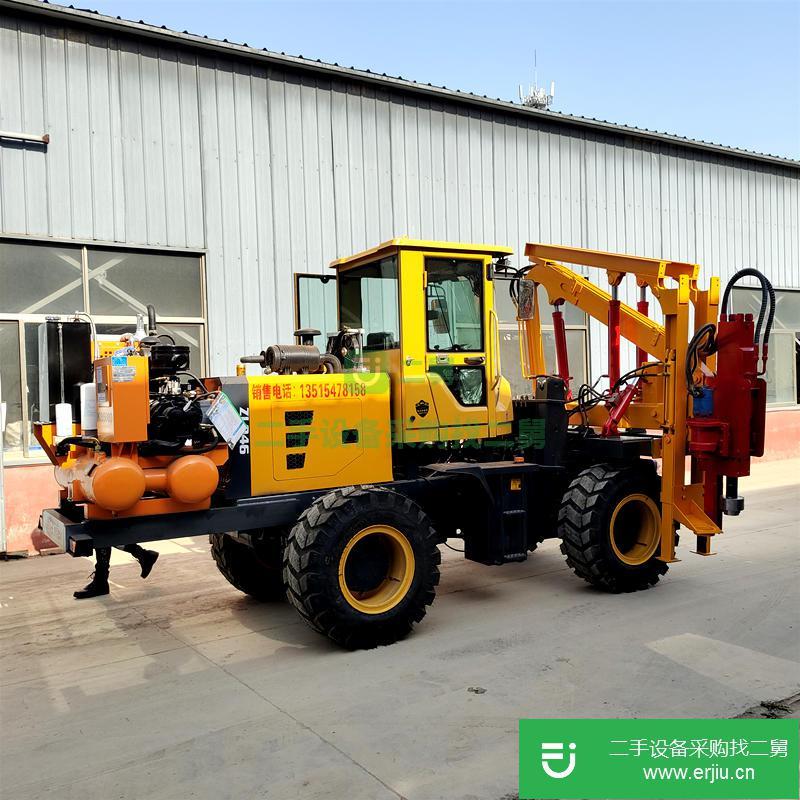 山東出售二手公路護(hù)欄鉆孔機(jī)