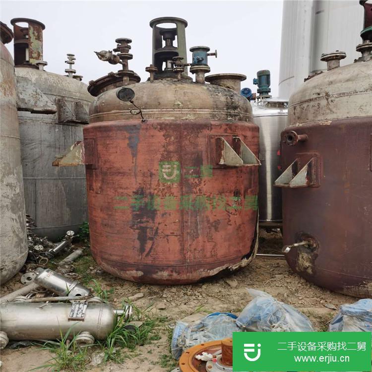 山東出售二手5000L搪瓷反應釜