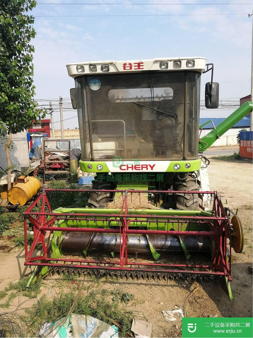 河北出售二手谷王4LZ-3小麥收割機