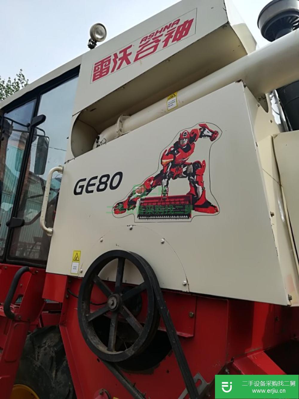 山東出售二手福田雷沃GE80小麥?zhǔn)崭顧C