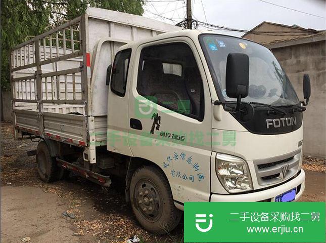 湖北出售二手福田排半3.3米倉欄貨車