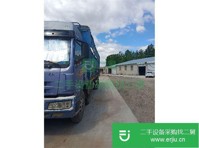 內蒙古出售二手一汽解放前四后八高欄載貨車