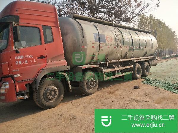 河北出售二手東風天龍前四后八水泥罐車