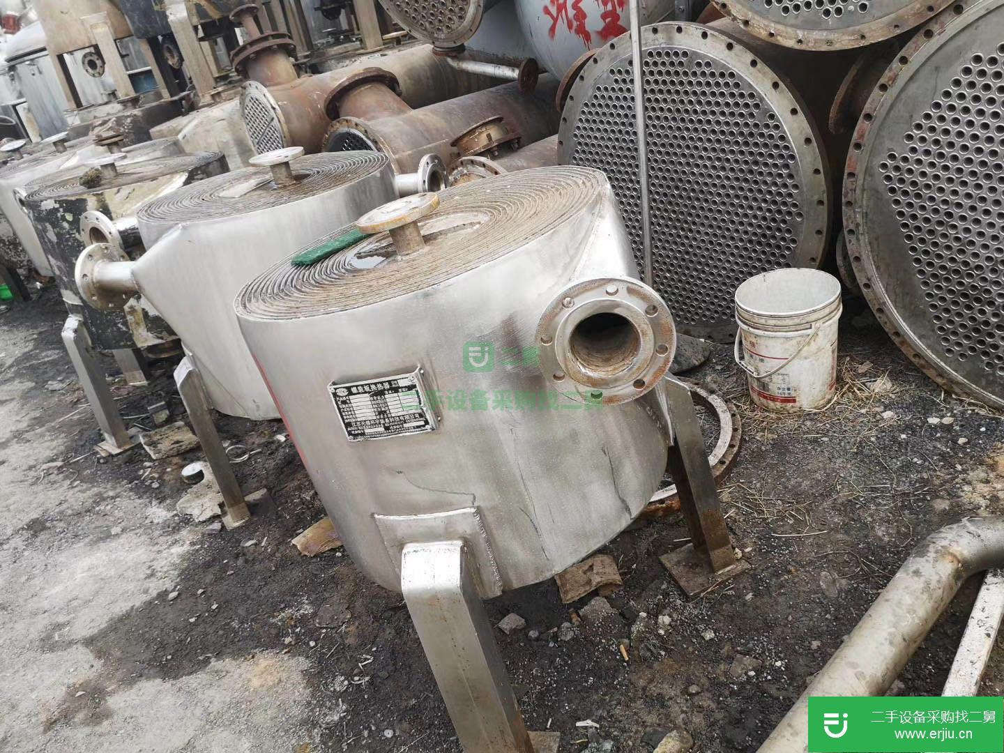 山東出售二手螺旋板換熱器