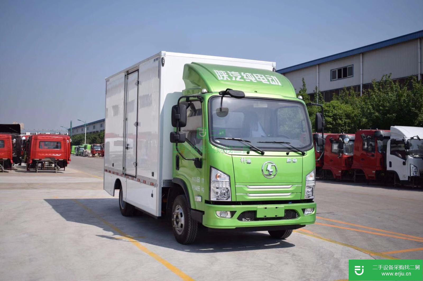 湖南出售二手陜汽軒德純電動箱式貨車