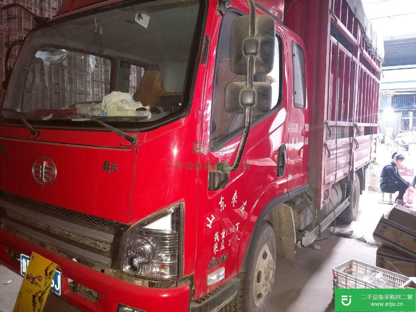 山東出售二手一汽解放高欄載貨車