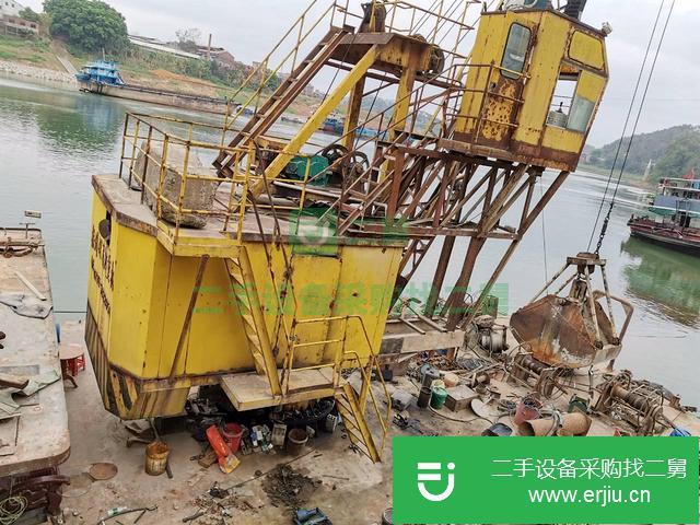 廣西出售二手船用抓斗吊機(jī)