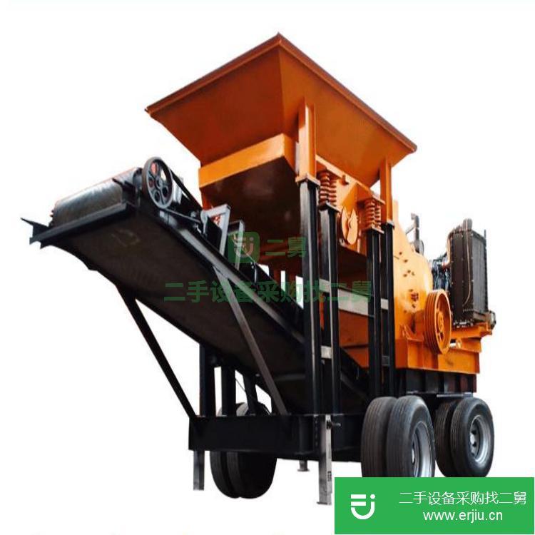 河南出售二手100噸移動(dòng)制砂機(jī)