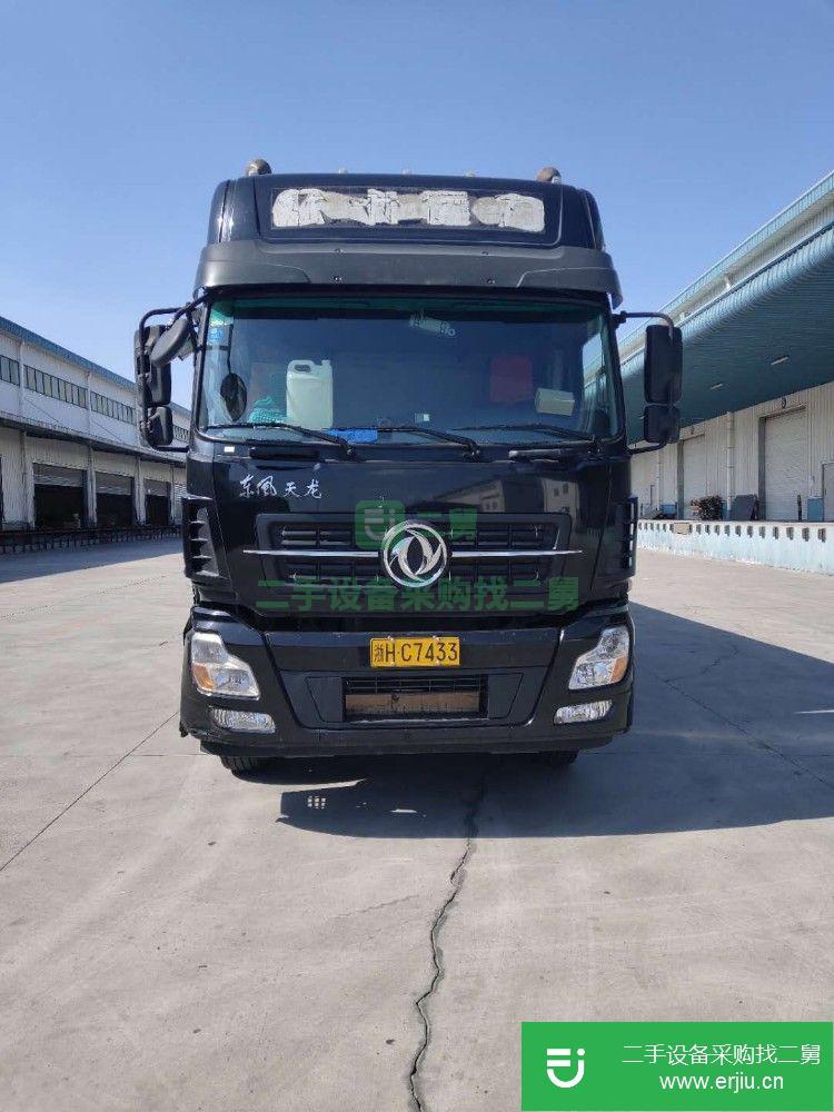 河北出售二手東風天龍9.6米箱式貨車