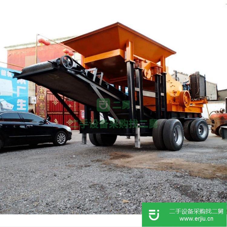 河南出售二手100噸移動(dòng)制砂機(jī)