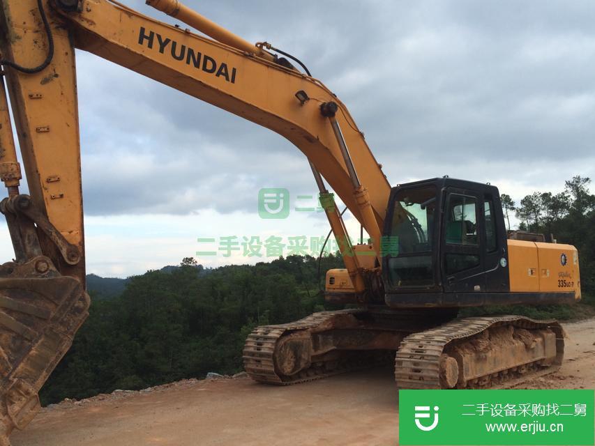 廣東出售二手現代335-7挖掘機
