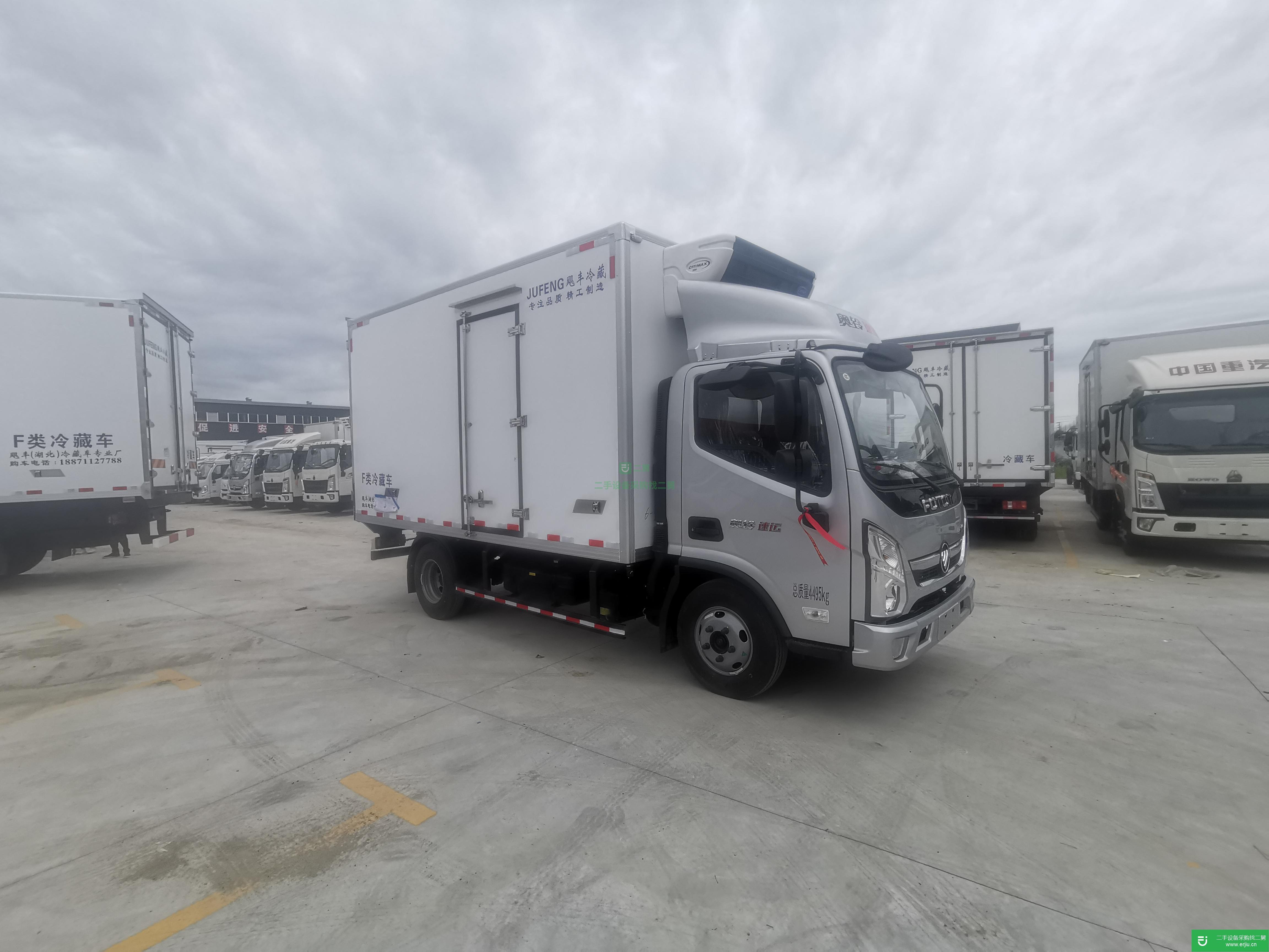 浙江出售二手福田奧鈴冷藏車130馬力