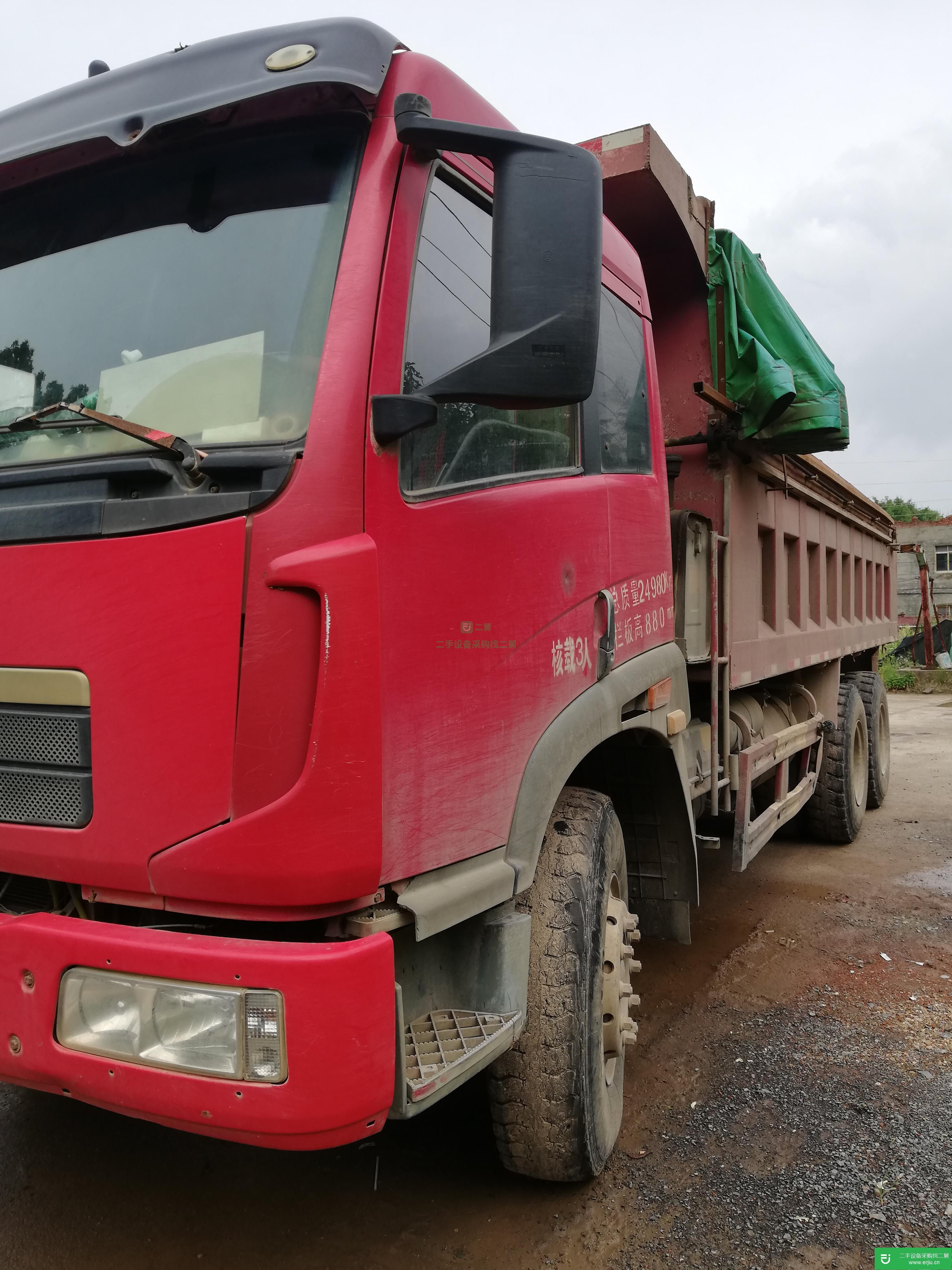 江西出售二手青島解放340馬力自卸車
