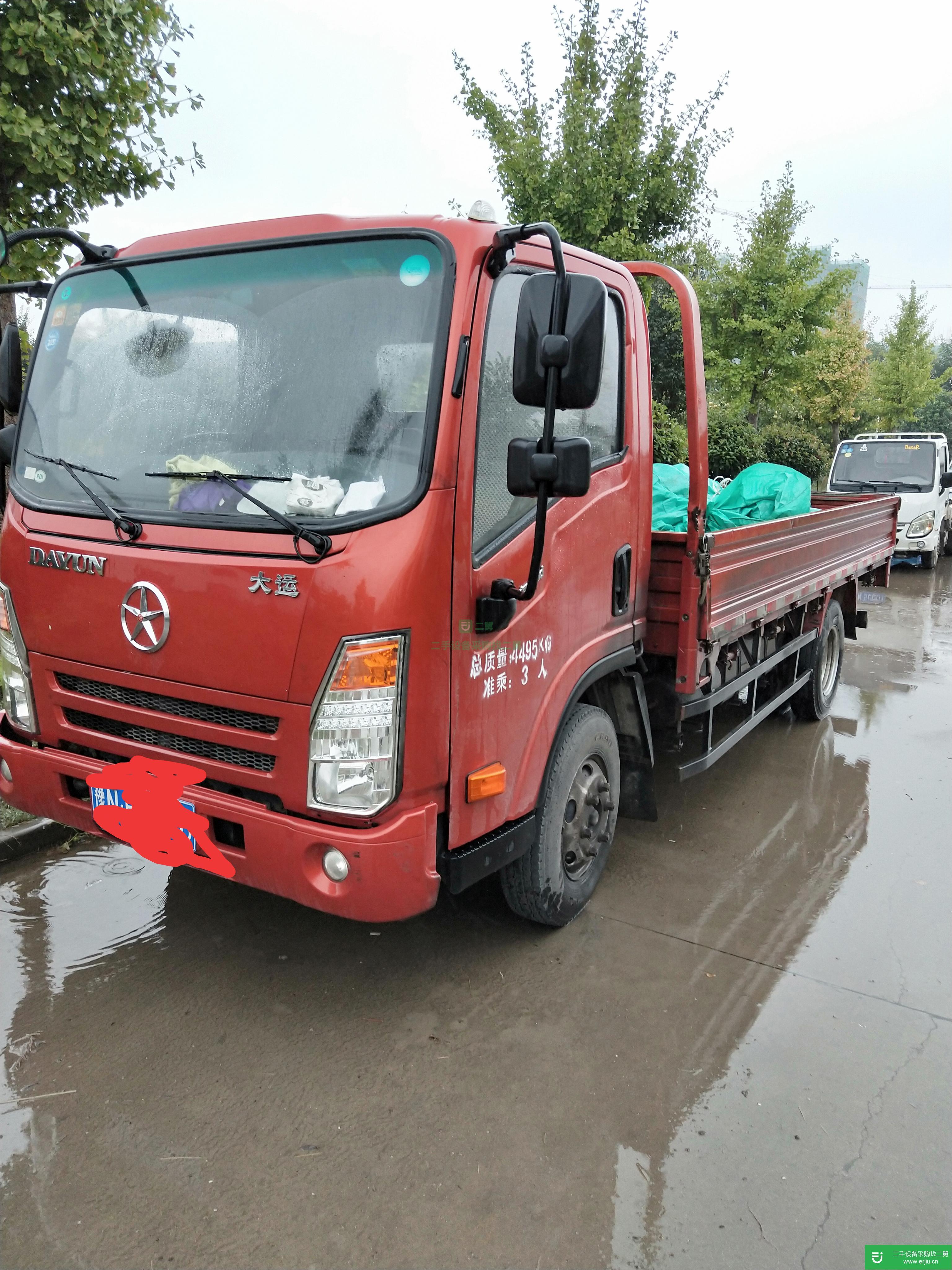 河南出售二手大運輕卡載貨車