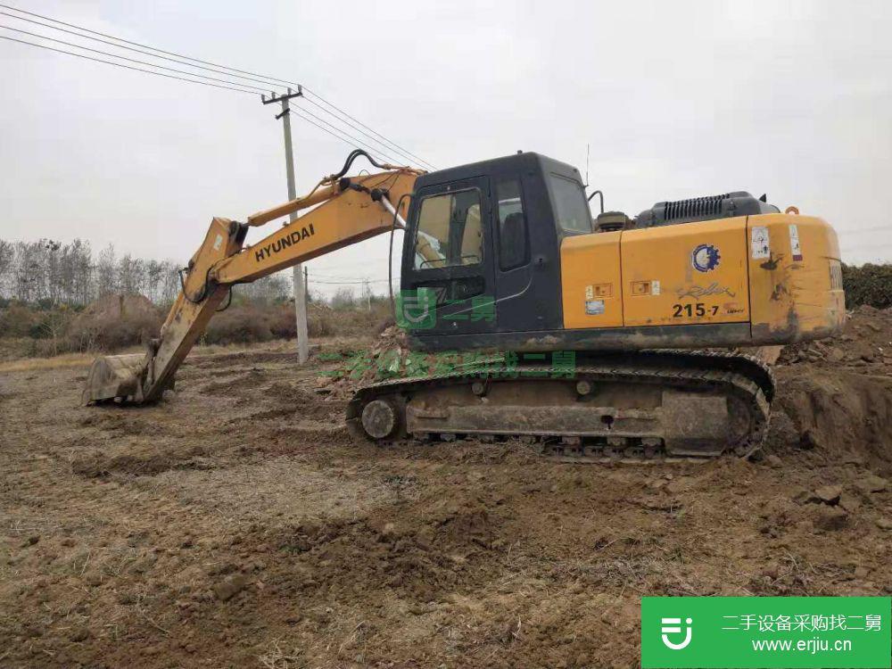 江蘇省出售二手現(xiàn)代R215-7S挖掘機