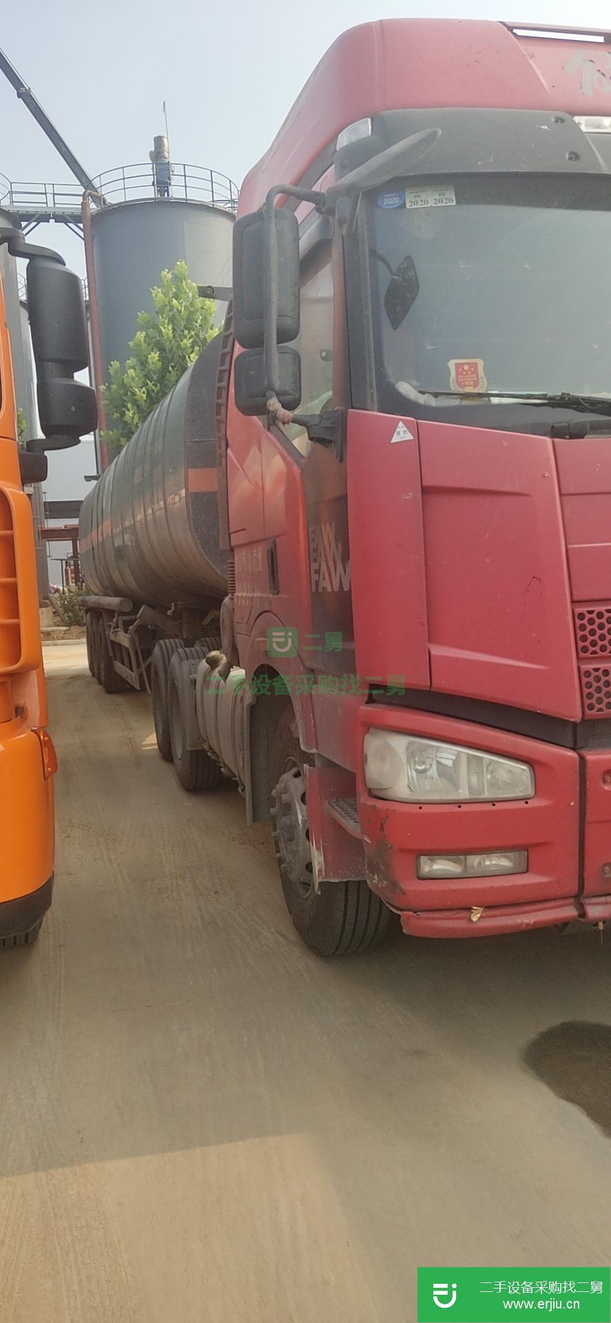山東出售二手一汽解放390馬力油罐車